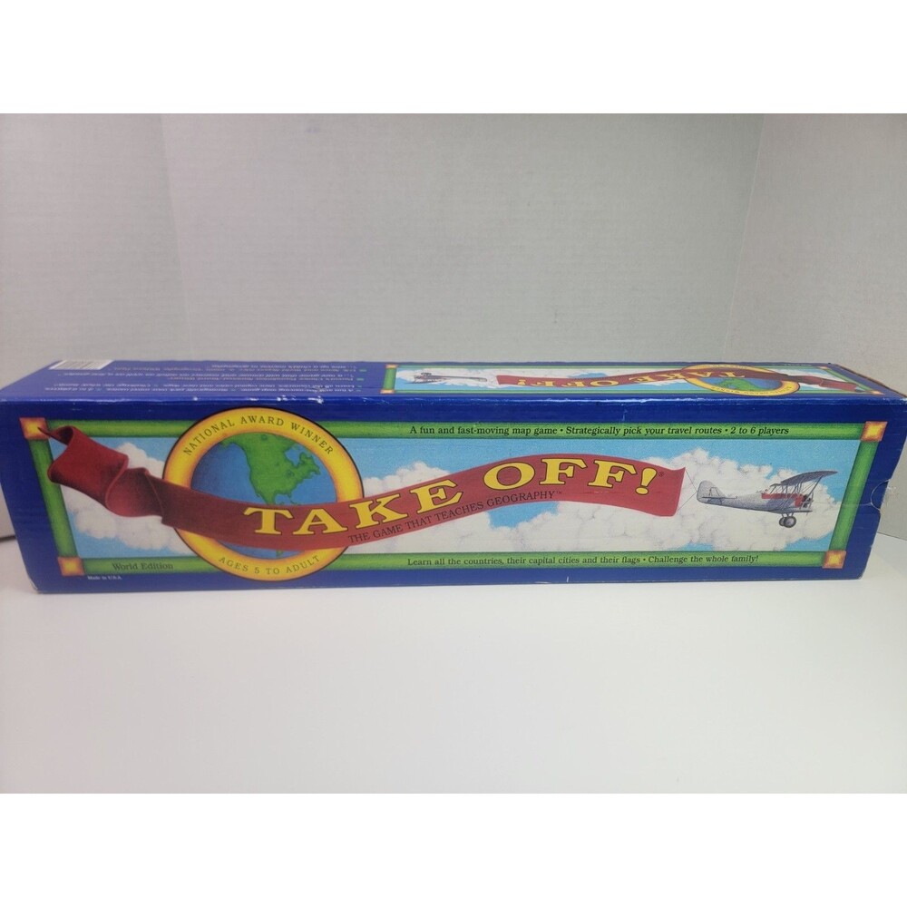 Take Off! World Edition Geography Board Game Resource Games Missing 1 Jet